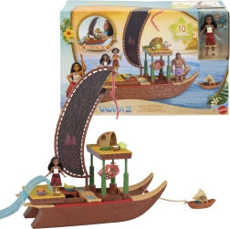 Disney VAJANA 2 figūriņas un piederumu komplekts Adventure Canoe, 10 daļas