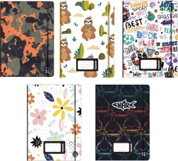 Burtnīca Oxybook A5, 40 lapas ar krāsainiem motīviem