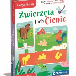 Dzīvnieku un to ēnu puzle CLEMENTONI Mācos spēlējoties