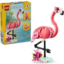 LEGO Creator 3 vienā 31170 Savvaļas dzīvnieki: Rozā flamingo