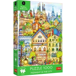 Premium puzle 1000 gabali – pusnakts Barselonā