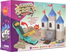 Cietokšņa būvkomplekts no veidojamām smiltīm ar piederumiem