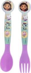 Children's cutlery with Gabby's Dollhouse theme