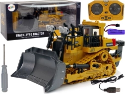 RC buldozers 2.4 GHz ar kustīgu lāpstu