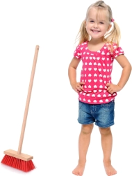 Bērnu koka ielas slota 78 cm KLEIN