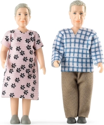 Lundby leļļu mājas figūriņu komplekts – vecmāmiņa un vectētiņš Čārlijs