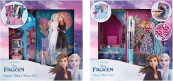 Dekoratīvs dienasgrāmatas komplekts DISNEY FROZEN – dienasgrāmata, uzlīmes un piederumi