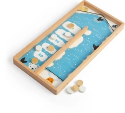 Bigjigs Toys koka galda spēle ar ripām uz ledus
