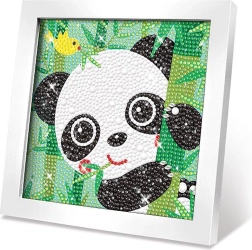 Radošais komplekts attēls ar akmentiņiem – panda 17 cm