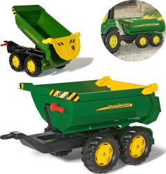 Bērnu piekabe ar paceļamu kravu JOHN DEERE ROLLY TOYS halfpipe
