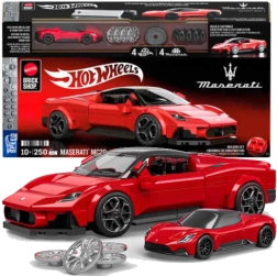 Hot Wheels celtniecības komplekts Maserati MC20 1:32 – 250 detaļas