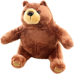 Brown plush bear 18 cm