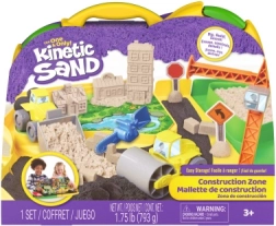 Kinetic Sand kinētiskās smiltis "Būvlaukums" ar piederumiem, 793 g