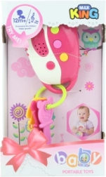 Rozā bateriju atslēgas bērniem