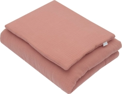 Muslīna komplekts ar pildījumu 70 × 80 cm rozā