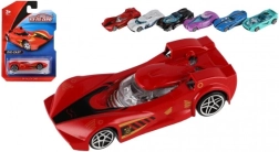 Sporta auto 8 cm ar brīvgaitu – metāls un plastmasa, dažādu veidu miks