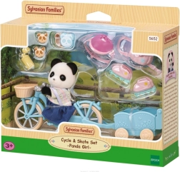 Sylvanian Families izbrauciens ar velosipēdu ar pandu Rozalīnu