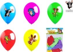 Uzpūšamie baloni Kurmis un draugi 30 cm, komplekts 5 gab.