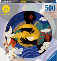 Puzle RAVENSBURGER 500 detaļas – mazā saule, lasīšanas jēga (apaļas)
