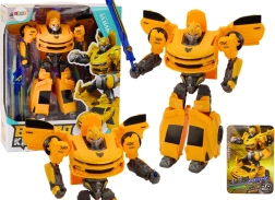 Auto robots 2v1 transformējams sporta auto dzeltens