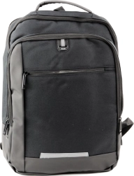Vīriešu USB biznesa mugursoma klēpjdatoram melna 16L 45cm