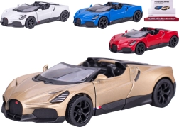 Kinsmart Bugatti Mistral metāla modelis 1:36 ar atveramām durvīm