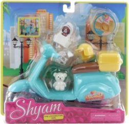 Doll motorcycle with accessories
