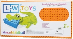 Oranža būvniecības pamatne JUNIOR 16x32 punkti