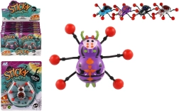 Rāpojošs zirneklis stiklam 8 × 6 cm, plastmasas, 4 krāsas