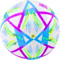 Gumijas bumba, violeta ar košiem rakstiem, 24 cm