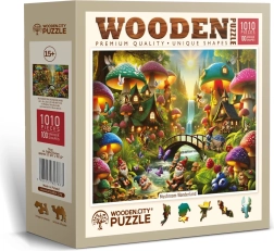 Koka puzle Wooden City Sēņu brīnumu valstība 1010 detaļas