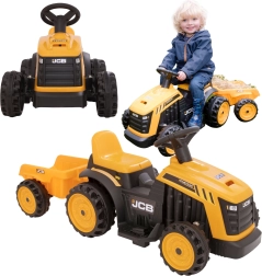 EVO bērnu elektriskais traktors JCB ar piekabi
