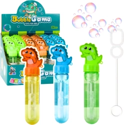 Burbulīšu pūtējs Dinozaurs ar trim atverēm, krāsu mikss 30 ml