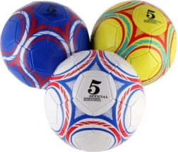 Šūta ādas futbola bumba 22 cm, 3 krāsas