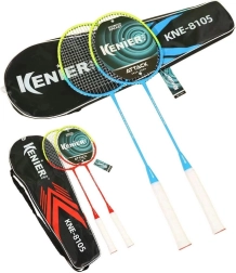 Badmintona komplekts ar 5 volāniem un 2 raketēm