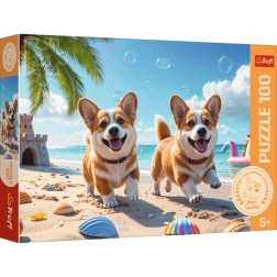 Puzle Trefl Corgi – sunītis, 100 gabaliņi
