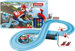 Autotrase Carrera First Mario Kart ar figūriņām MARIO un YOSHI, 2,4 m