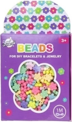 Pērļu komplekts puķītes ar auklu 1 m