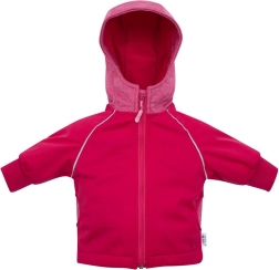 Rozā softshell mazuļu jakas 98