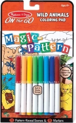 Melissa & Doug maģiskā krāsojamā grāmata – savvaļas dzīvnieki