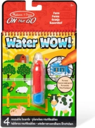 Ūdenskrāsojamā grāmatiņa Ferma ar pildspalvu MELISSA & DOUG Water Wow