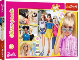 Puzle 100 gab. Glitter Brokāta Barbie