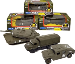 Metāla auto modelis 1:60 Welly – armijas un klasisko transportlīdzekļu mikss