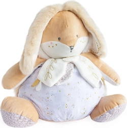 Doudou balts trusītis ar uzglabāšanas nodalījumu pidžamai 38 cm