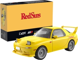 Konstruktoru komplekts CaDA dzeltenā MAZDA RX-7 FD3S Initial D 1:35, 66 detaļas