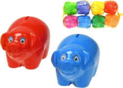 Piggy Bank 17 cm – plastic, 8 colors
