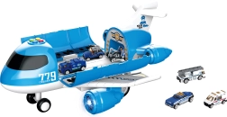 Lidostas stacija ar gaismas un skaņas efektiem 40 cm ar 6 mašīnām