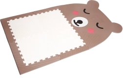 Dizaina puzles grīda Lācītis brūns ar baltu puncīti