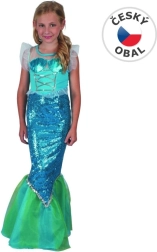 Carnival Mermaid Dress for Girls, 120 - 130 cm