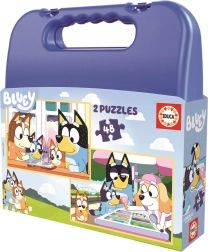 EDUCA Puzzle in a Case Bluey 2 x 48 Pieces